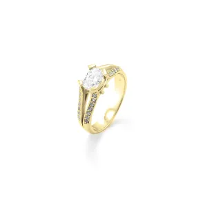Gold engagement ring with diamonds 1.18ct  FITA Thumbnail