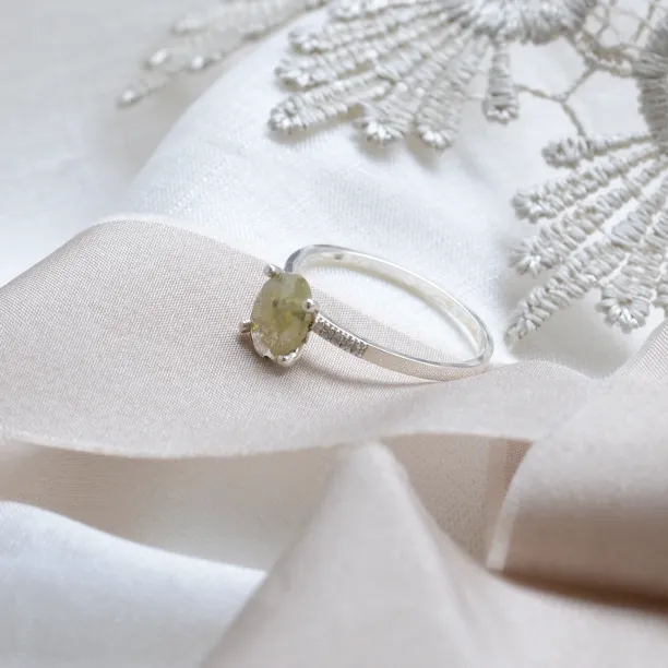 Gold engagement ring with salt and pepper diamond and side diamonds AILBHE Image