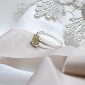 Gold engagement ring with salt and pepper diamond and side diamonds AILBHE Thumbnail