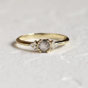 Gold ring with salt and pepper diamond MONNY