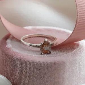 Gold ring with salt and pepper diamonds ROXANE Thumbnail