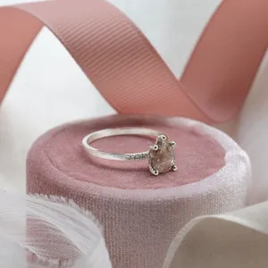 Gold ring with salt and pepper diamonds ROXANE Thumbnail