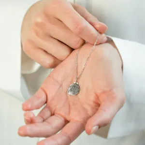 Gold necklace with custom fingerprint PALMER Thumbnail