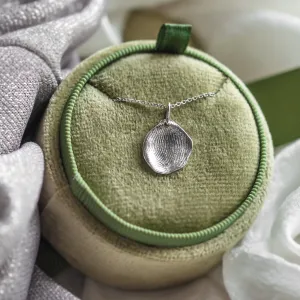 Gold necklace with custom fingerprint PALMER Thumbnail