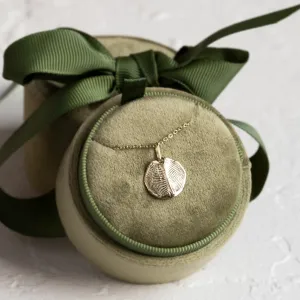 Gold necklace with custom fingerprint PALMER Thumbnail