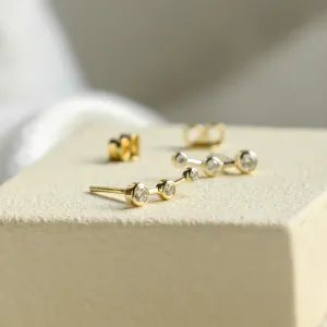 Minimalist diamond earrings MARIAN Thumbnail