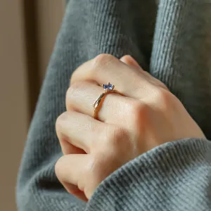 Tanzanite gold tree branch ring DREMIS Thumbnail
