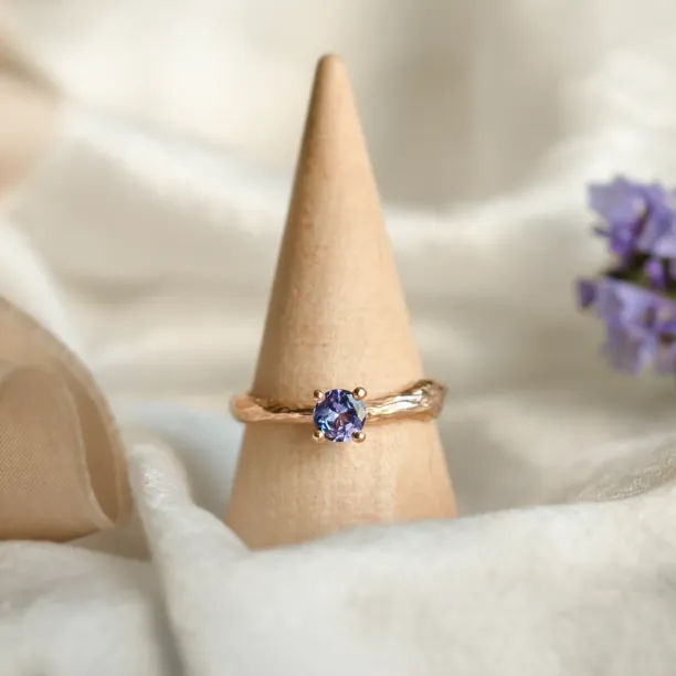 Tanzanite gold tree branch ring DREMIS Image