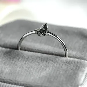 Engagement ring with kite salt'n'pepper diamond BLITZ Thumbnail