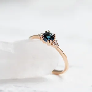Engagement ring with topaz and diamonds MONELAND Thumbnail