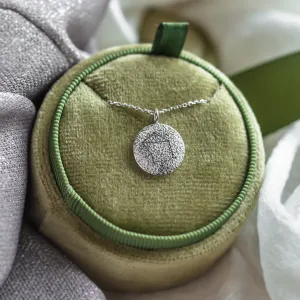 Gold necklace with zodiac sign and unusual surface NALA Thumbnail