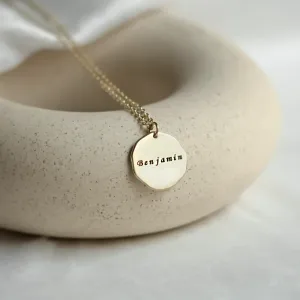 Matte personalized necklace with name TESORO Thumbnail