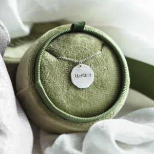 Matte personalized necklace with name TESORO Thumbnail