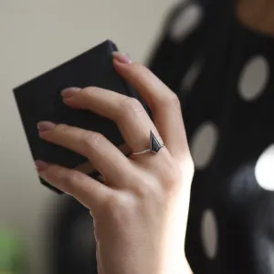 Kite salt and pepper diamond ring KELLY Thumbnail