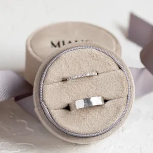 Original wedding rings with diamonds PAIR Thumbnail