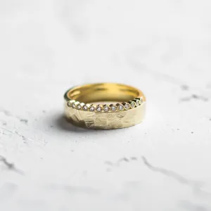 Original wedding rings with diamonds PAIR Thumbnail