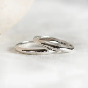D-SHAPE wedding red gold rings ALASKA Thumbnail