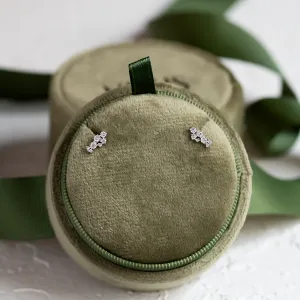 Diamond cluster earrings ELIN Thumbnail