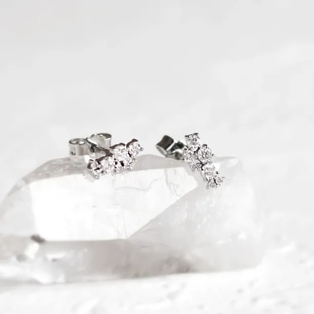 Diamond cluster earrings ELIN Image