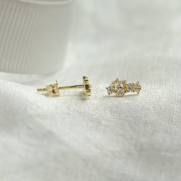 Diamond cluster earrings ELIN Image