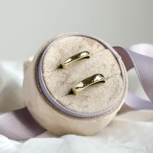 D-SHAPE wedding white gold rings GEORGIE Thumbnail