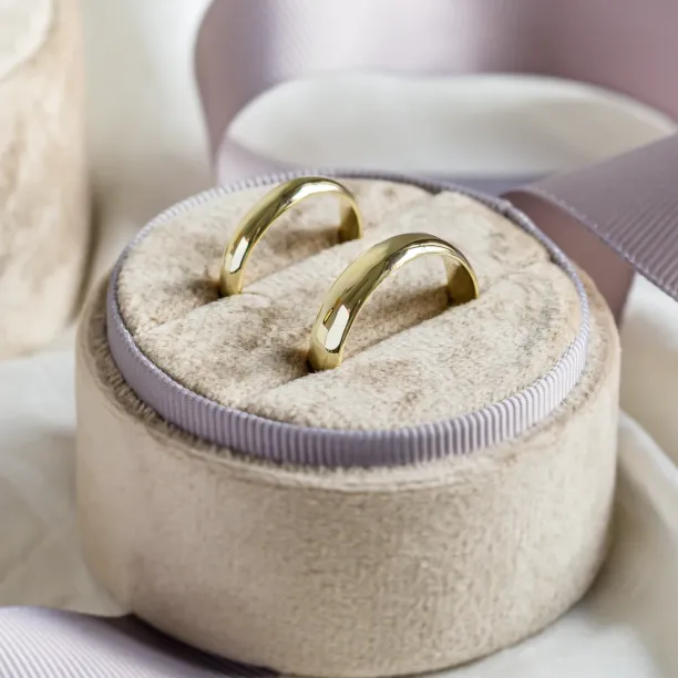 D-SHAPE wedding yellow gold rings MONTANA Image