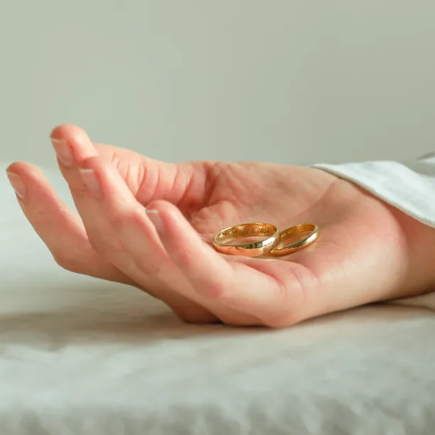 D-SHAPE wedding yellow gold rings MONTANA Image