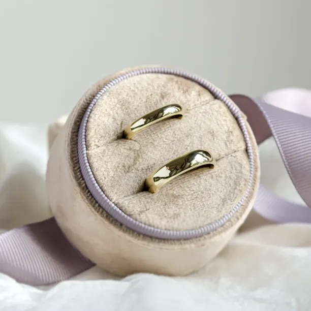 D-SHAPE wedding yellow gold rings MONTANA Image