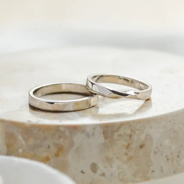 Unconventional wedding rings with braiding CLAY Image