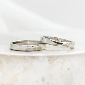 Unconventional wedding rings with braiding CLAY