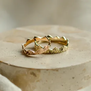 Nontraditional mountain wedding bands DOLOMITY Thumbnail