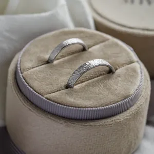 Atypical wedding rings with unusual surface TAMPERE Thumbnail