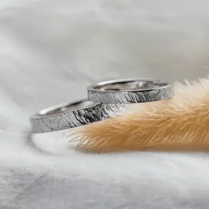 Atypical wedding rings with unusual surface TAMPERE Thumbnail