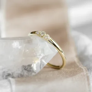 Gold diamond engagement ring GWEN Thumbnail
