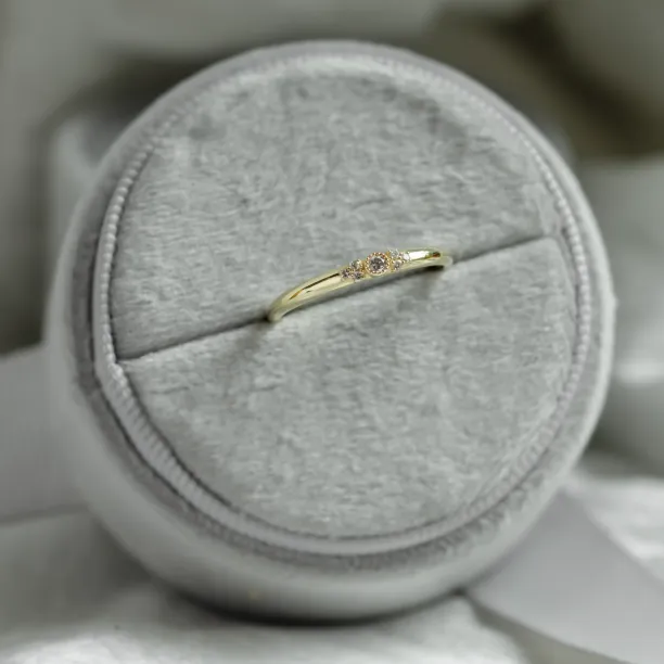 Gold diamond engagement ring GWEN Image