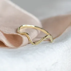 Gold mountain minimalist ring ALPINE Thumbnail