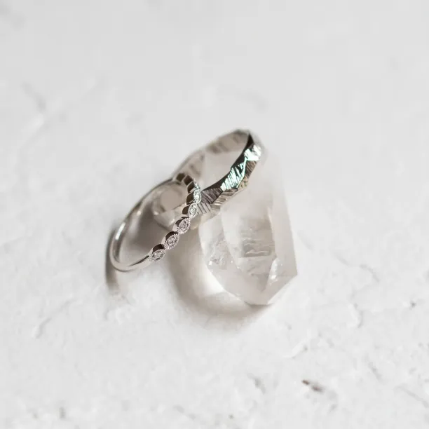 Unusual diamond wedding bands DARLING Image