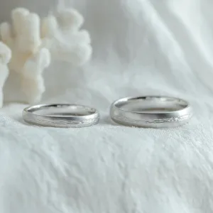 Unusual wedding rings with embossed rope NASH Thumbnail
