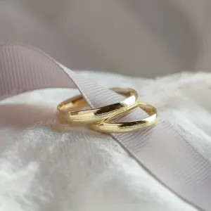 Unusual wedding rings with embossed rope NASH Thumbnail