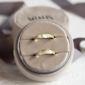 Unusual wedding rings with fingerprints ZANE Thumbnail