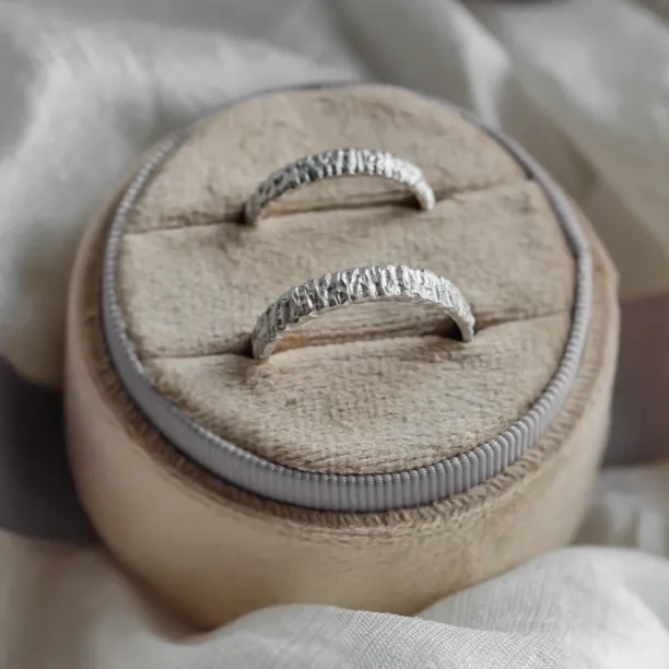 Unusual wedding rings with special structure BECCA Image