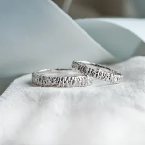 Unusual wedding rings with special structure BECCA
