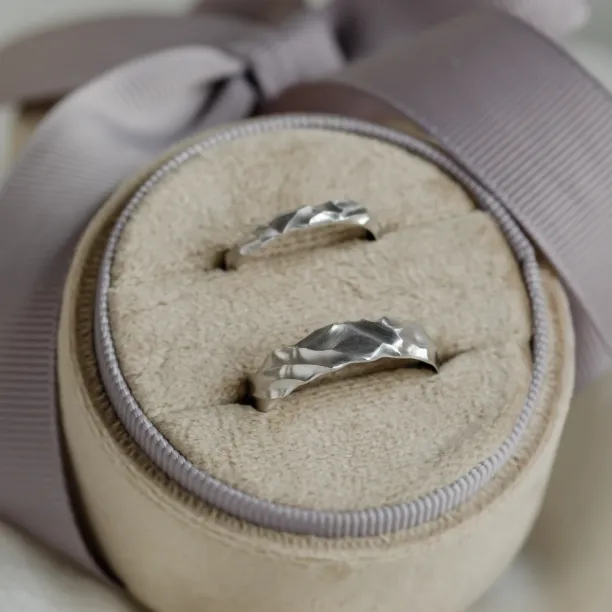 Original engraved wedding rings ROCK Image