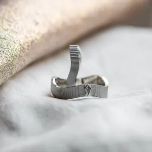 Original wedding rings with salt and pepper diamond CHARLES Thumbnail