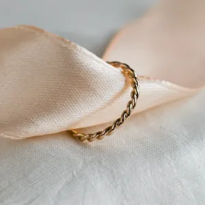 Twisted rope wedding bands VALOS Thumbnail