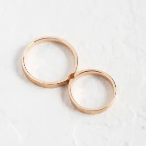 White gold wedding rings with a secret heart ADELIA  Thumbnail