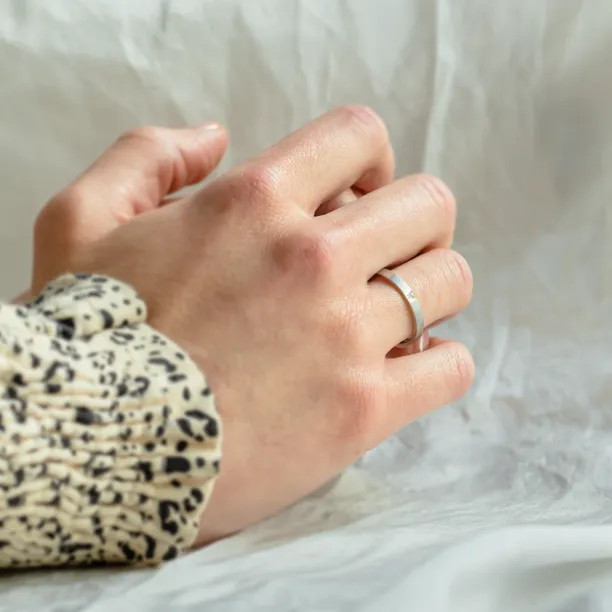 Matte diamond wedding rings LUCA Image