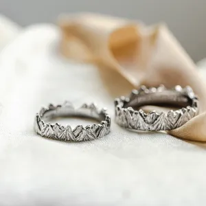 Handmade gold wedding rings MONT Thumbnail