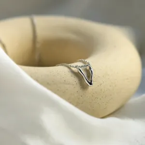 Gold letter pendant with diamond JEAN Thumbnail