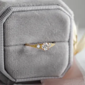 ORSET gold diamond engagement ring Thumbnail